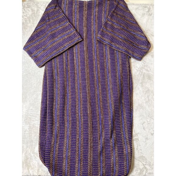 BCBG MAXAZRIA duster Cardigan Kimono Style Purple Brown Oversized Women’s XS - Picture 10 of 11